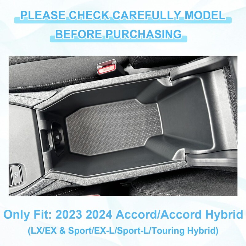 Kompatibilan s Honda Accord 2023 2024 Organizator središnje konzole 11. generacije Accord Naslon za ruke Ladica za odlaganje Paleta od ABS plastike