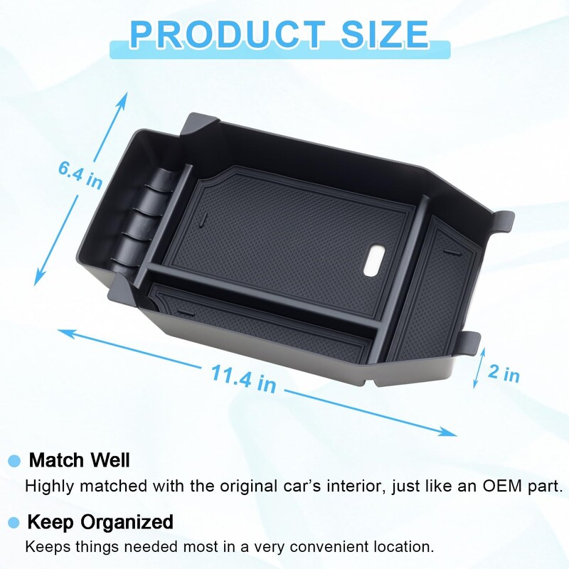 Kompatibilan s Honda Accord 2023 2024 Organizator središnje konzole 11. generacije Accord Naslon za ruke Ladica za odlaganje Paleta od ABS plastike