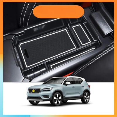 Organizator pentru consola centrală pentru Volvo XC40 2019 2020 2021 2022 2023 2024 Accesorii Inserție pentru cotieră Cutie secundară de depozitare