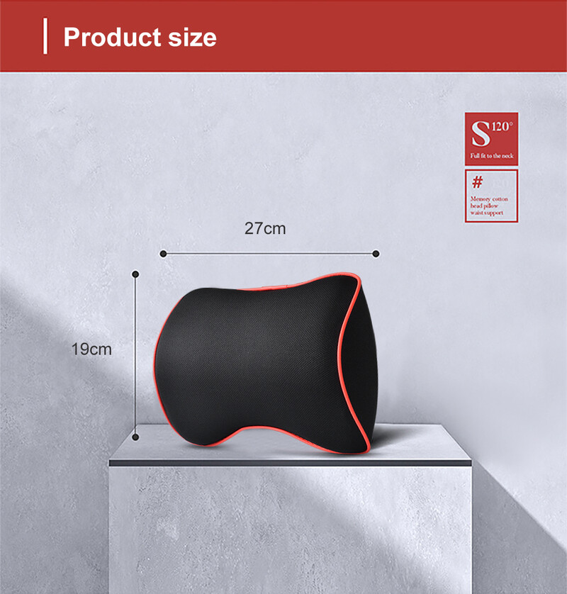 Automašīnas galvas balsts kakla spilvens Automašīnas kakla spilvens atmiņas putas, elpojošs galvas atbalsts, kakla balsta aizsargs, automašīnu salons