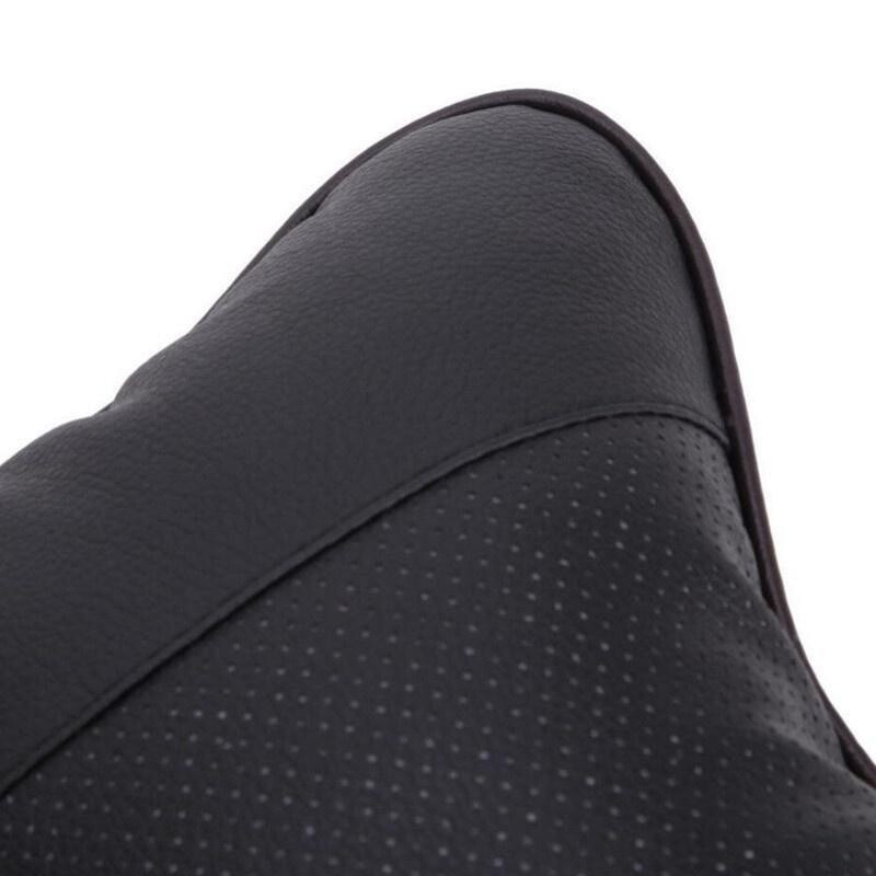 Automobilski jastuci za vrat s obje strane Pu koža Pakiranje od 1 komada Naslon za glavu za ublažavanje bolova u glavi Univerzalni jastuk za automobile ispunjen vlaknima