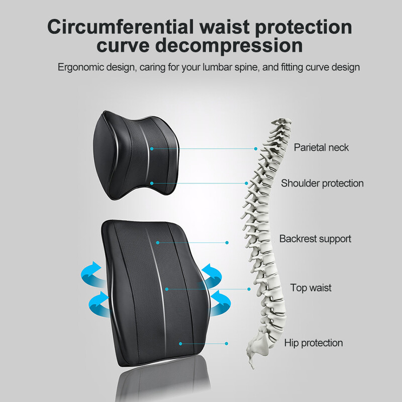 Naslon za glavu od memorijske pjene u automobilu Jastuk za vrat u automobilu Jastuk za potporu za vrat Jastuk za odmor za automobil Ublažavanje bolova Jastuk za zaštitu za glavu Dodaci za automobil