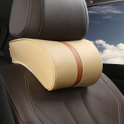 Automobilsko sjedalo, jastuk za glavu, jastuk za vrat, mekana PU koža, automatski naslon za glavu, jastuk za sjedalo od memorijske pjene, jastuk za naslon automobila, unutarnji dodaci
