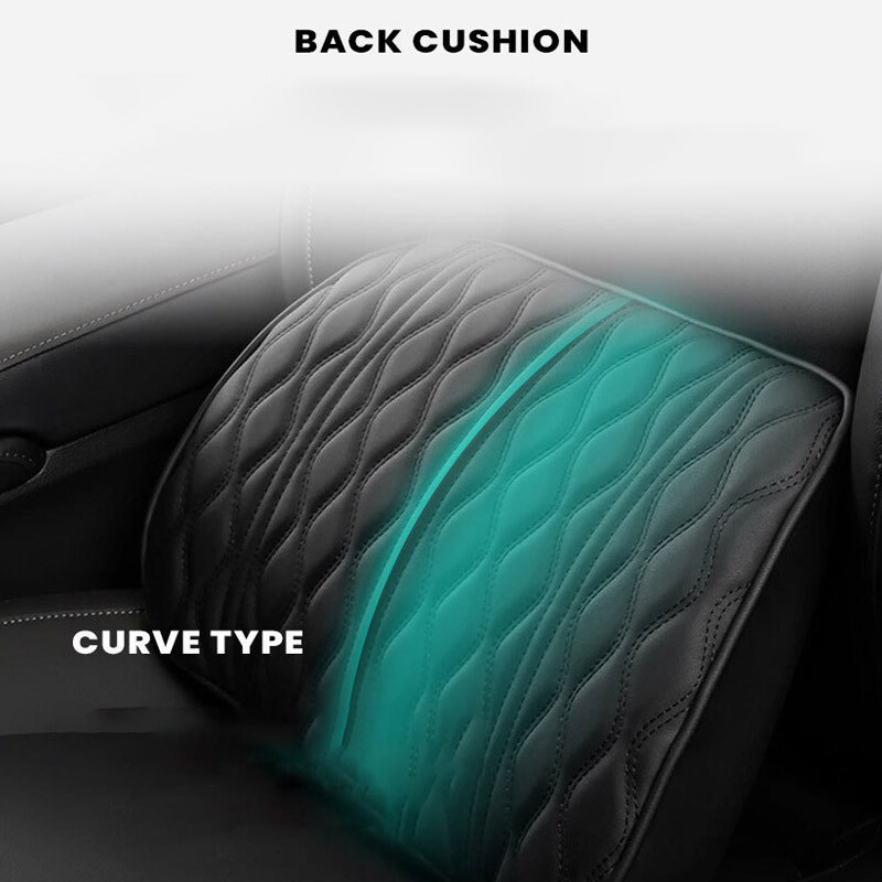 Възглавница за врата на кола PU кожена лумбална опора за кръста за седалка Облегалка с памет Облегалка за глава Възглавница за авто джаджи Аксесоари Интериор