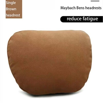 Tetiera high end din piele intoarsa, perna pentru gat, suport pentru talie auto, unealta lucrata manual