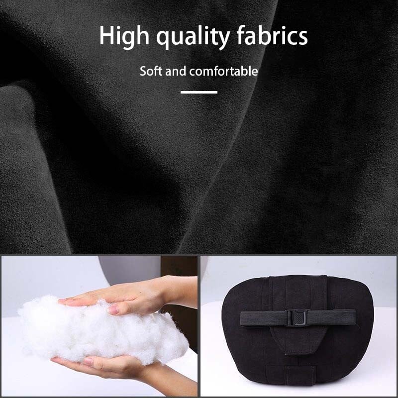 Tetiera high end din piele intoarsa, perna pentru gat, suport pentru talie auto, unealta lucrata manual