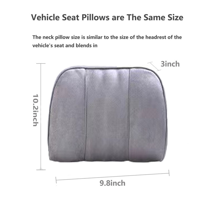 Univerzalni prozračni naslon za glavu autosjedalice Jastuk za vrat od antilop tkanine Jastuk za naslon za glavu za autosjedalicu Jastuk za autosjedalicu Memory Rest