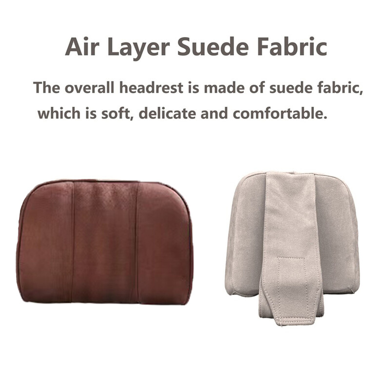 Univerzalni prozračni naslon za glavu autosjedalice Jastuk za vrat od antilop tkanine Jastuk za naslon za glavu za autosjedalicu Jastuk za autosjedalicu Memory Rest