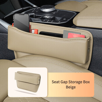 Multifunction Seat Car Seat Organizer Storage Box Δερμάτινο Universal Crevice Side Storage Τσέπη Πορτοφόλι Κλειδιά Θήκη για κάρτα τηλεφώνου