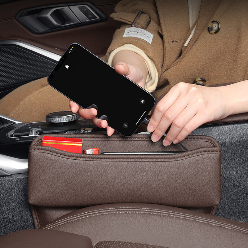 Višenamjensko autosjedalo Gap Organizator Kutija za pohranu Kožna univerzalna kutija za pohranu na bočnoj strani džepa Novčanik Ključevi Kartica Držač telefona