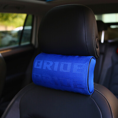 JDM Style BRIDE RECARO Pernă Suport pentru scaun Tetiera de curse Tesatura Confortabilă pentru gât Pernă Hellaflush 1BUC