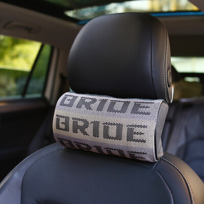 JDM Style BRIDE RECARO Pernă Suport pentru scaun Tetiera de curse Tesatura Confortabilă pentru gât Pernă Hellaflush 1BUC