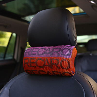 JDM Style BRIDE RECARO Pernă Suport pentru scaun Tetiera de curse Tesatura Confortabilă pentru gât Pernă Hellaflush 1BUC