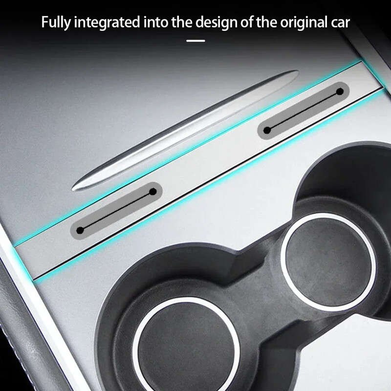 Središnja konzola automobila Kabel za punjenje USB čvorište Organizator Docking Station Dodaci za dekoraciju za Tesla Model 3 Y 2021 2022