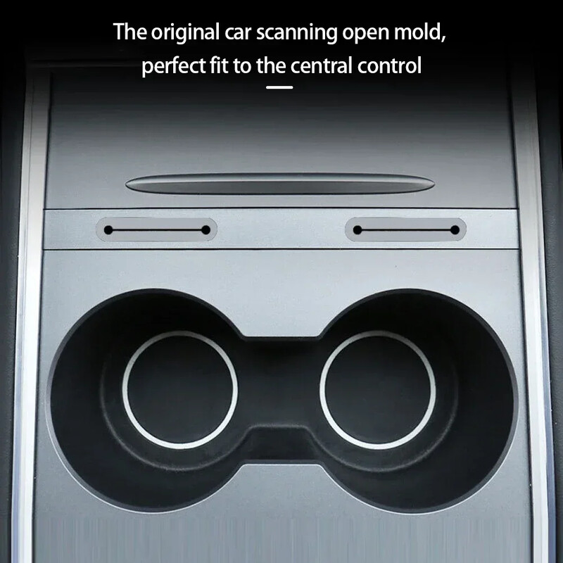 Središnja konzola automobila Kabel za punjenje USB čvorište Organizator Docking Station Dodaci za dekoraciju za Tesla Model 3 Y 2021 2022