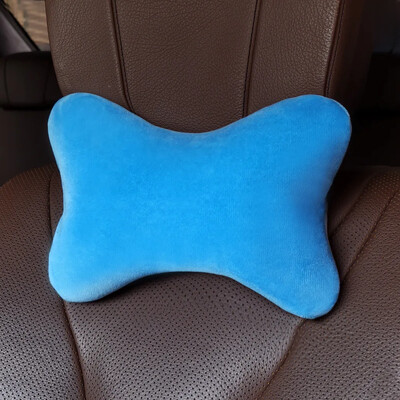 Зимна плюшена възглавница за врата на облегалка за глава за кола Уникална дамска анимационна сладка възглавница за поддържане на талията за автомобили Интериорна декорация