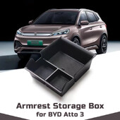 Cutie de depozitare cotieră pentru consola centrală pentru BYD Atto 3 Yuan Plus 2022 2023 Carcasă organizatoare Tavă container Accesorii auto