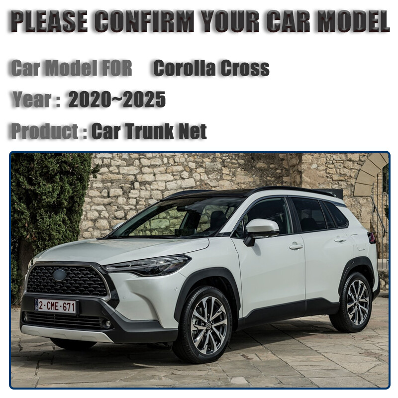 Pentru Toyota Corolla Cross Hybrid 2022 2024 Accesorii 2020 ~ 2025 Organizator plasă de portbagaj din spate din nailon, piese interioare