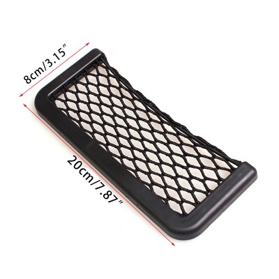 Mrežasta torba za automobil za sigurno samoljepljivo postavljanje u auto RV kućni pomorski autobus za bočni plastični okvir sjedala s rastezljivom mrežicom