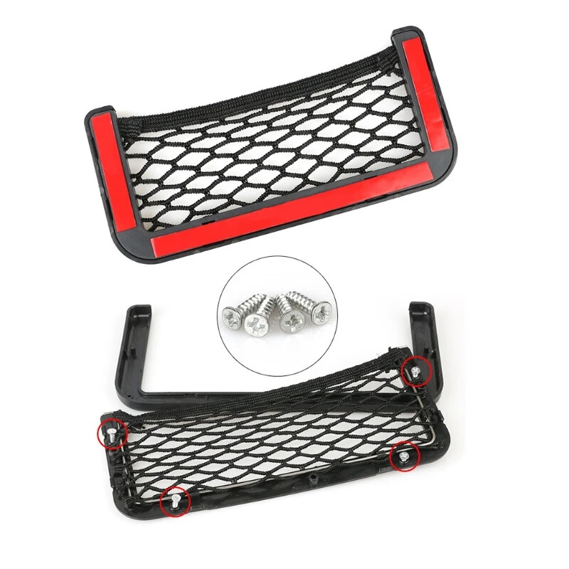 Mrežasta torba za automobil za sigurno samoljepljivo postavljanje u auto RV kućni pomorski autobus za bočni plastični okvir sjedala s rastezljivom mrežicom