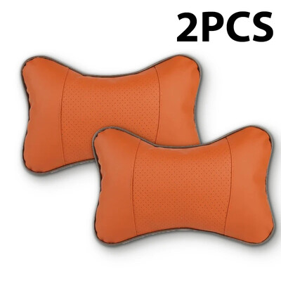 2 buc pentru scaun auto tetiera universală din piele PU auto interior tetieră perne pentru umeri Protector de călătorie pentru gât pernă moale