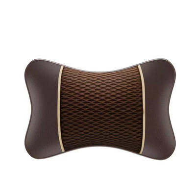 Scaun universal pentru mașină Tetiera dublă parte din piele Pu Pernă cu memorie pentru gât Suport pentru cap Perna de protecție Accesorii de călătorie auto