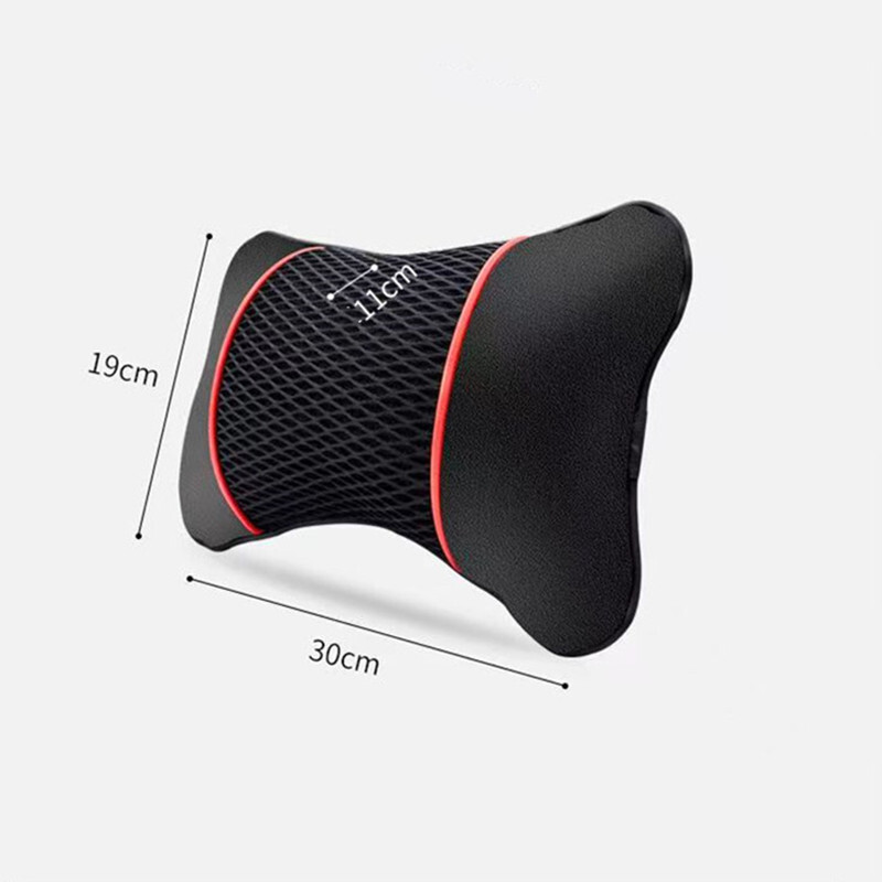 Scaun universal pentru mașină Tetiera dublă parte din piele Pu Pernă cu memorie pentru gât Suport pentru cap Perna de protecție Accesorii de călătorie auto