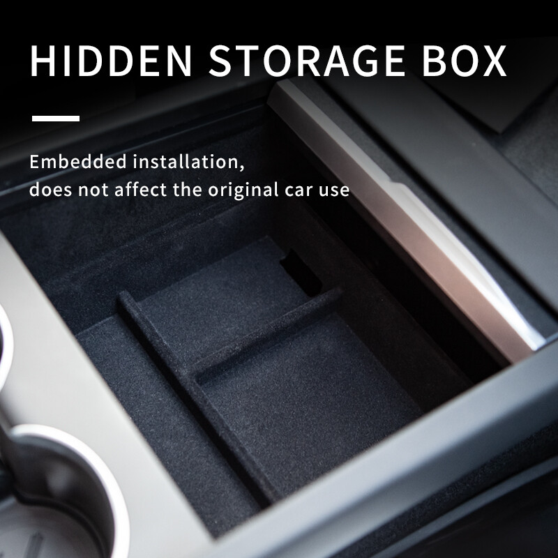 Za model 3 Highland 2024 Središnja konzola i kutija za odlaganje naslona za ruke Flocking ABS pladanj Središnji organizator 2024 Tesla Model3 Dodaci