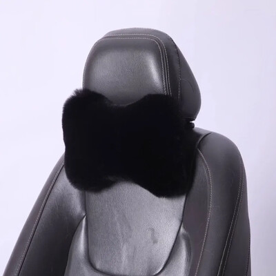 Scaun de iarnă pentru gât Pernă de pluș pentru tetiera de mașină Pernă de pluș Căldură și confort Accesorii universale pentru suport pentru pernă lombară