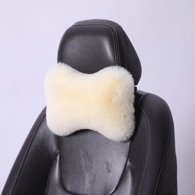 Scaun de iarnă pentru gât Pernă de pluș pentru tetiera de mașină Pernă de pluș Căldură și confort Accesorii universale pentru suport pentru pernă lombară