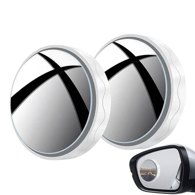 Βεντούζα Blind Looking-Glass 2Pcs Στρογγυλό κυρτό Looking-Glass 360 Ευρυγώνιο Βοηθητικό Blind Looking-Glass για τους περισσότερους
