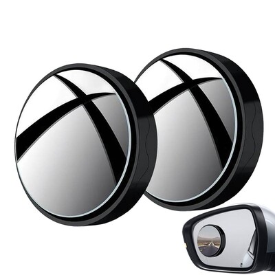 Βεντούζα Blind Looking-Glass 2Pcs Στρογγυλό κυρτό Looking-Glass 360 Ευρυγώνιο Βοηθητικό Blind Looking-Glass για τους περισσότερους