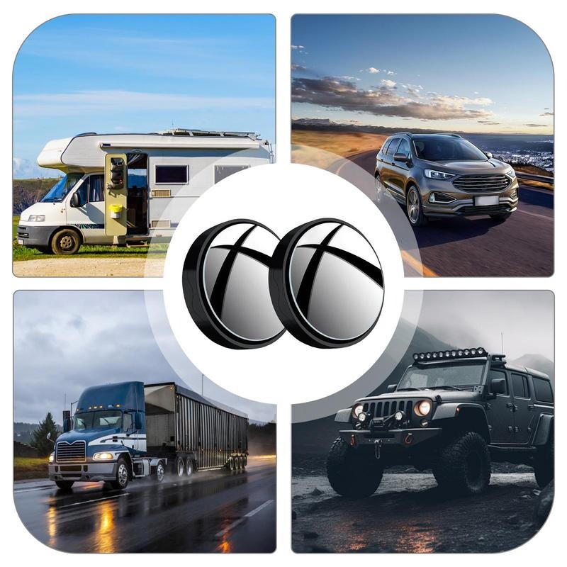 Žalūzijas skata stikls 2 gab. Piesūceknis apaļš, izliekts izskata stikls 360 platleņķa atpakaļgaitas papildu žalūziju skata stikls lielākajai daļai