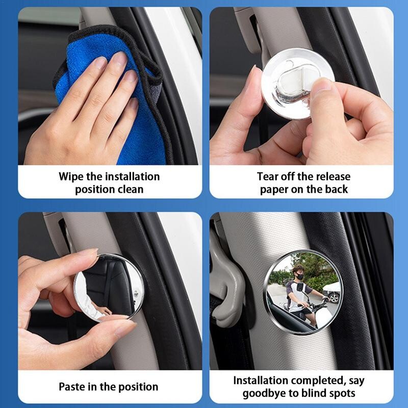 Pimealapeeglid 2tk Üliselged auto kumerpeeglid Tahavaatepeeglid Pimeküljepeeglite vahetus külg külje kõrval