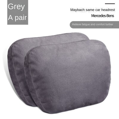 Tetiera pentru mașină Pernă pentru gât Suport pentru talie piele de căprioară Mercedes-Benz Clasa S Scaun pentru spate Perna pentru talie