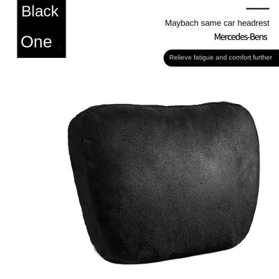 Tetiera pentru mașină Pernă pentru gât Suport pentru talie piele de căprioară Mercedes-Benz Clasa S Scaun pentru spate Perna pentru talie
