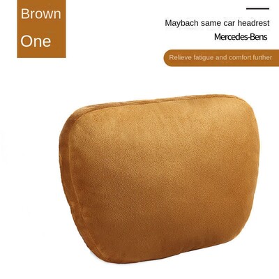 Tetiera pentru mașină Pernă pentru gât Suport pentru talie piele de căprioară Mercedes-Benz Clasa S Scaun pentru spate Perna pentru talie