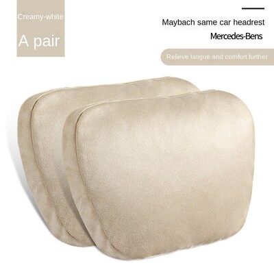Tetiera pentru mașină Pernă pentru gât Suport pentru talie piele de căprioară Mercedes-Benz Clasa S Scaun pentru spate Perna pentru talie