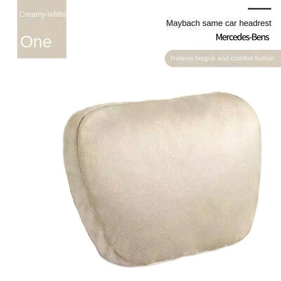 Tetiera pentru mașină Pernă pentru gât Suport pentru talie piele de căprioară Mercedes-Benz Clasa S Scaun pentru spate Perna pentru talie
