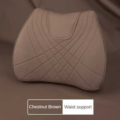 Set de perne pentru tetiera auto pentru cusut din piele Suport lombar automat pentru talie Scaun cu spumă cu memorie Accesorii perne de protecție pentru gât