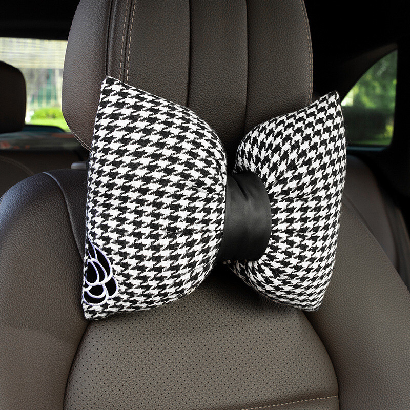 Moda Doamnelor Pernă pentru gât mașină Suport universal pentru talie Arc de picior de gală Tetiera pentru mașină Pernă lombară pentru gât Pernă creativă pentru scaunul de mașină