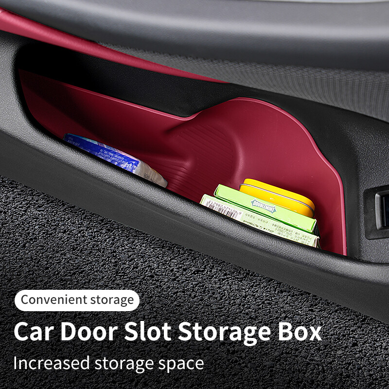 Za BMW serije 5 G60 I5 2024 TPE Kutija za pohranu na prednjim vratima Automobilska unutarnja vrata Organizator Pladanj Držač čaše za vodu Auto Interijer Dodaci