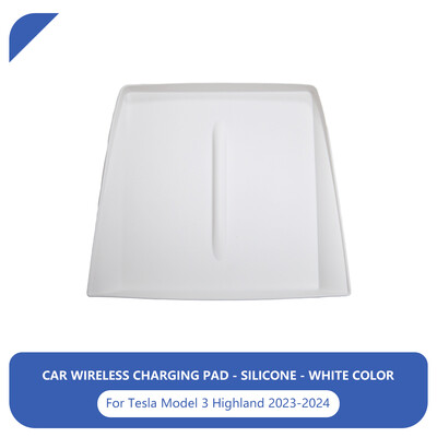 Za Tesla Model 3 Highland 2024 Silikonska podloga za bežični punjač Središnja zaštita za kontrolu Neklizajuća podloga Dodaci za unutrašnjost automobila