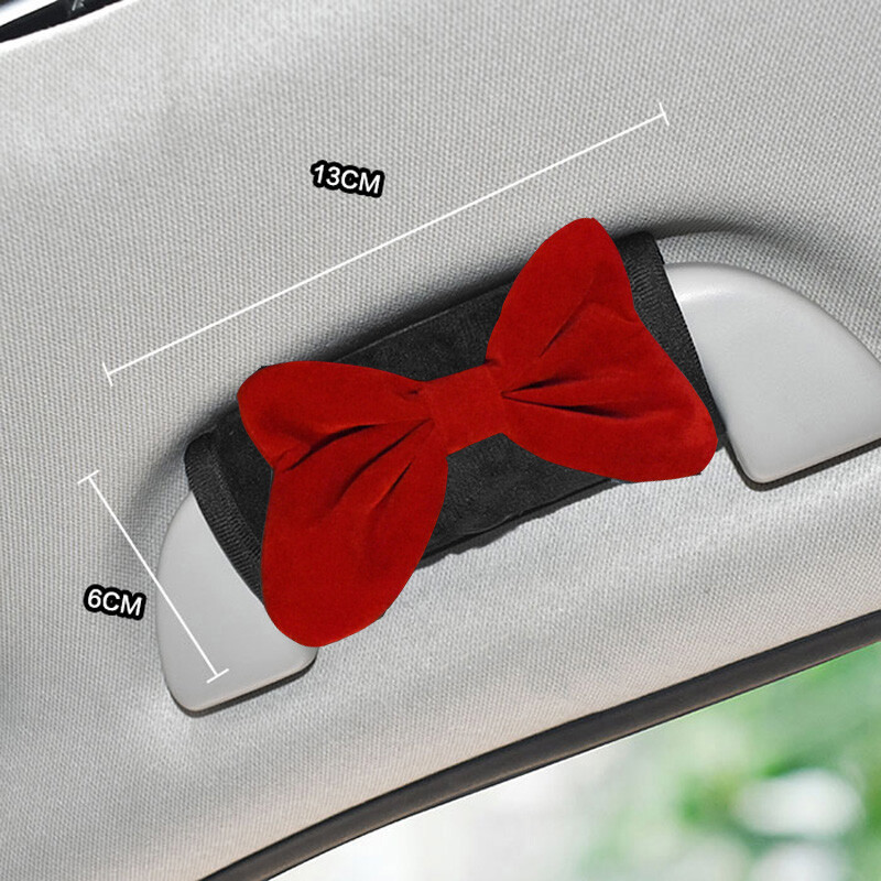 1buc drăguț de desene animate roșu bowknot mașină pernă pentru gât universal pentru scaun auto tetiera suport centură de siguranță accesorii auto pentru femei