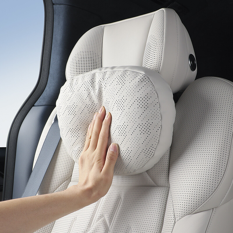 Pentru ZEEKR 009 X 001 007 material din piele NAPPA Tetiera auto Suport pentru gât Scaun Suport lombar Pernă Respirabilă Moale pentru gât