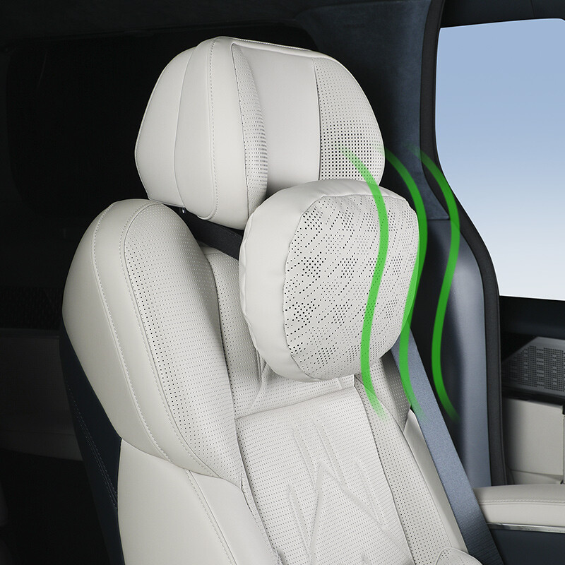 Pentru ZEEKR 009 X 001 007 material din piele NAPPA Tetiera auto Suport pentru gât Scaun Suport lombar Pernă Respirabilă Moale pentru gât