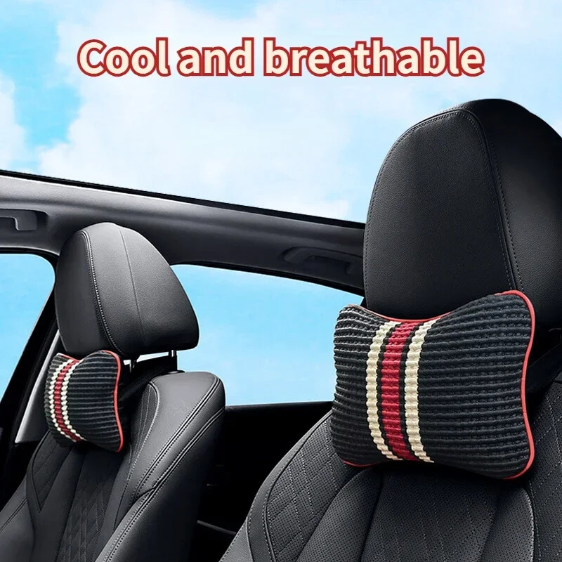 Mătase de gheață Pernă pentru gât pentru mașină Tetiera universală din piele răcoroasă pentru tetieră Pernă pentru scaun Suport pentru cap Accesorii de interior pentru camion auto
