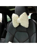 1PC automobilski jastuk za glavu jastuk za vrat Puff autosjedalica prozračna udobna mreža za jastuke crveni pribor za unutrašnjost automobila ženski