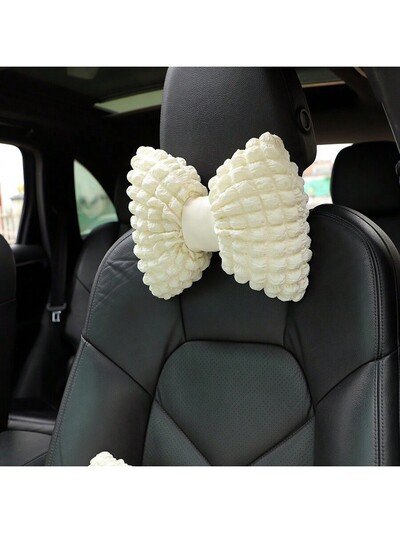 1PC automobilski jastuk za glavu jastuk za vrat Puff autosjedalica prozračna udobna mreža za jastuke crveni pribor za unutrašnjost automobila ženski