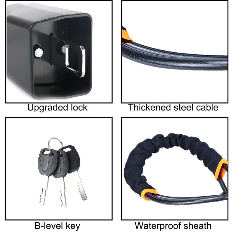 Sigurnosni protuprovalni sustav automobila Pojačana čelična sajla Višenamjenska brava za upravljač s podesivom sigurnosnom kopčom Brava za automobil